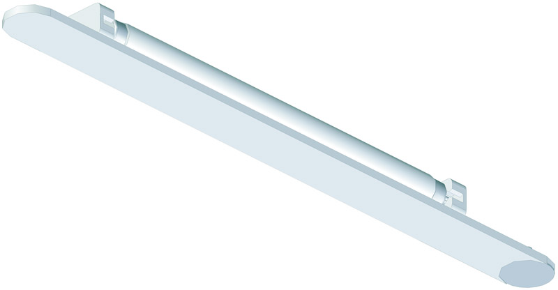 Люминесцентный светильник Vertigo, 13 Вт, встроенный выключатель мягкого касания, кабель 2000мм 600х25,5х35мм