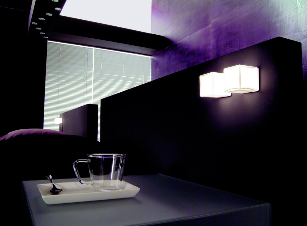 Галогенный светильник Base, 20Вт, 12 В, стекло Мурано нерж ст, 50х50х53мм