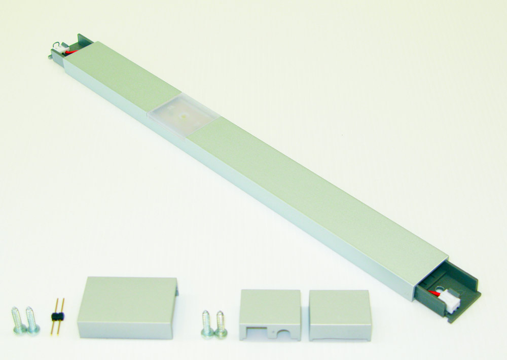 Светильник светодиодный Modus, 1х1,2Вт, 24В, свет холодный алю, 300х25х10мм