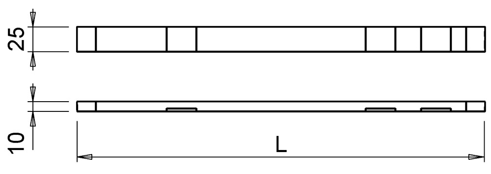 Светильник светодиодный Mymodus TLD 2x1,5Вт, свет холодный алю, 410х25х10мм