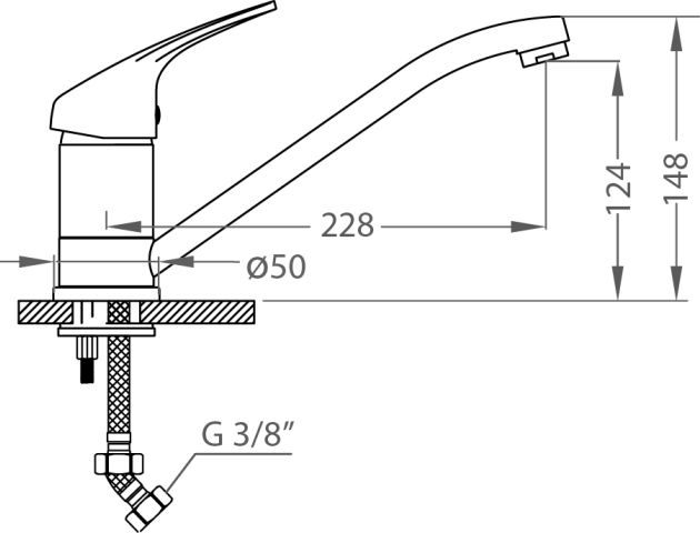 Смеситель AM 50-22 терра