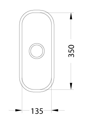 Чаша Variant 100 + выпуск 135х350, медь