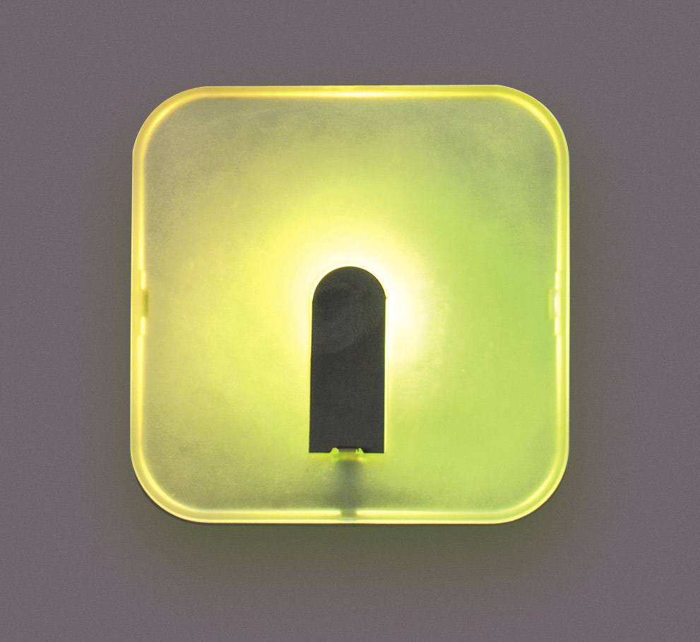 Светильник светодиодный Dream RGB, TouchTronic, 4Вт, 12В, RGB, кабель 2000мм сер металлик, 70х70х10мм