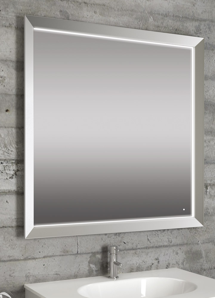 Светильник светодиодный Narciso Twin TLD, 12,7Вт, 220В, зеркало, свет холодный шпон венге, 750х750х55мм