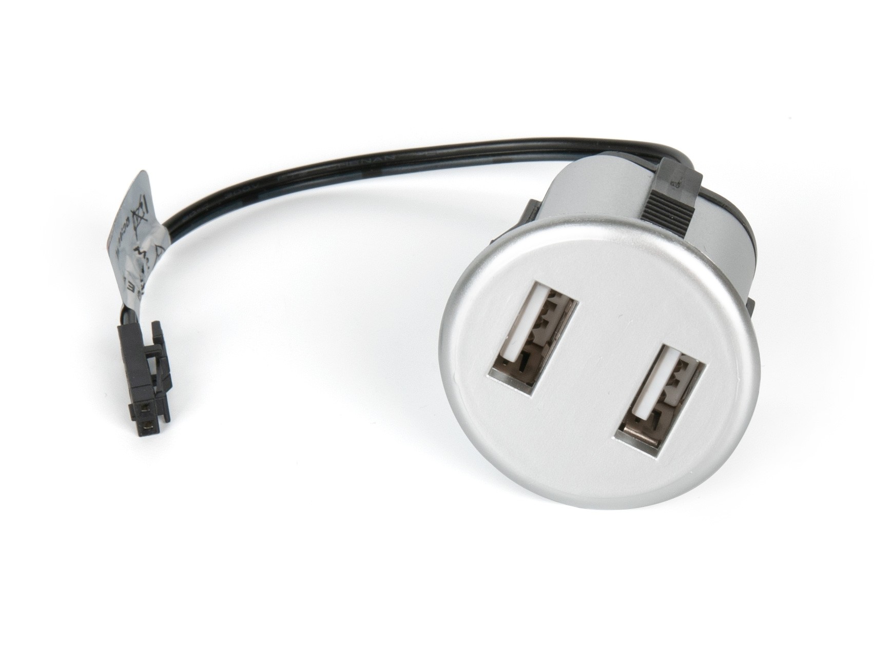 Блок питания USB для светильников, переходник с разъемом MiniPlug серебристый