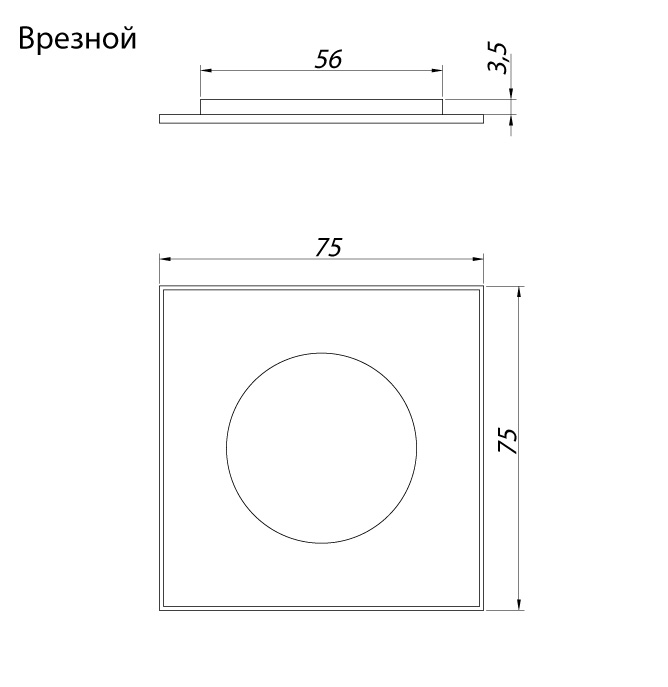 KVADRO  2,6Вт, 12В, с  кабелем 2м с разьемом miniplug свет натуральный