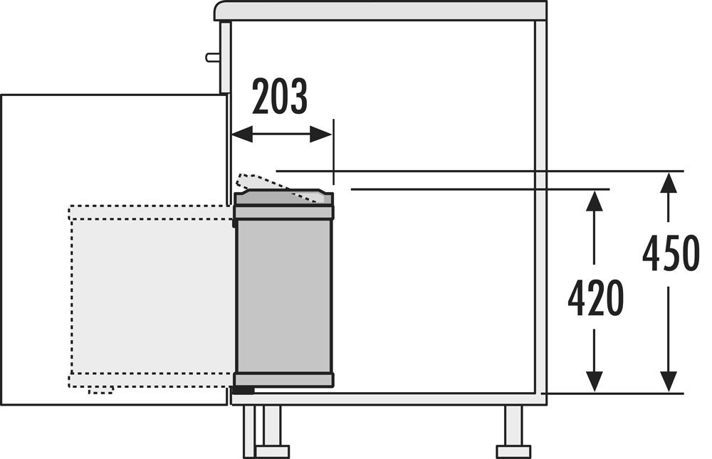 Ведро Oko-flex 18л 203х388х450мм