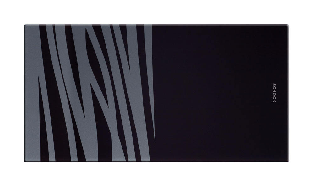 Разделочная доска для мойки Eton 45 D;50D; 60D 538х275х15,5 черное стекло/сереб.декор