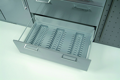 Подставка под тарелки для ящика Blum Tandembox шириной 90см пластик/серый