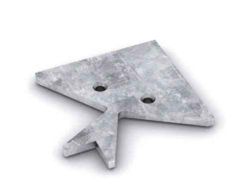 Угловой крепежный элемент для рамочного профиля TS700 сталь